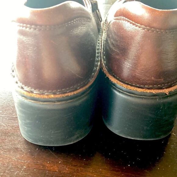 NAOT Zip clogs brown All leather upper man-made by Vibram sole  Size 40 - Picture 5 of 8